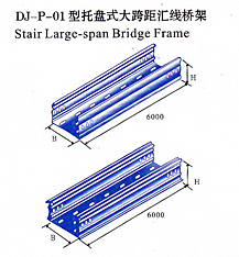 dj-p-01型托盘式大跨距汇线桥架